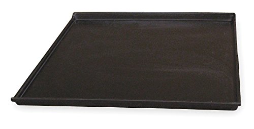 Molded Fiberglass Tray, ESD, L 18 in, W 14 in, D 1 in, Black, 3180005167