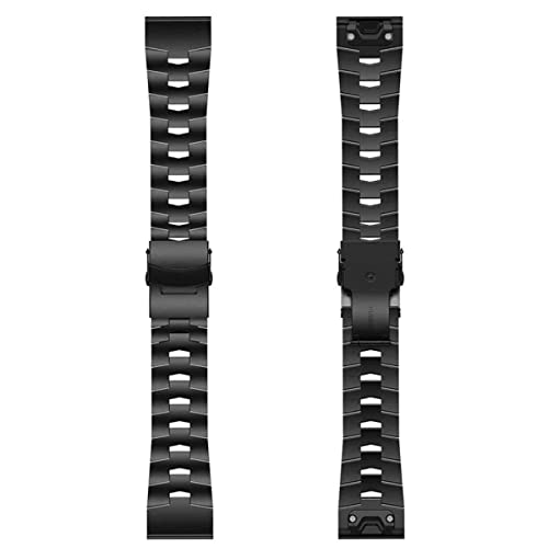 チタニウムの容易な腕時計のバンドの金属の革紐 22MM Fenix用 のための Garmin 用のための調節可能なバンド