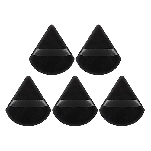 Neoreser 5 Stück Dreieck Makeup Puderquaste, Kosmetik Gesicht Puderquaste Schwämmchen, Make up Werkzeug für Loses Puder oder Foundation, Nass Trocken Make up Werkzeug Cover