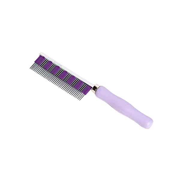 Small pet select - hair buster comb for rabbits, cats and dogs, metal pet comb for shedding and detangling, grooming tool for small pets with long and short fur