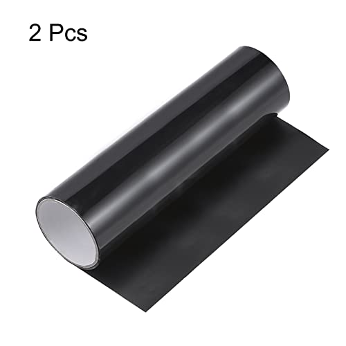 Image of HARFINGTON 2pcs Waterproof Patch Seal Tape 12 inch x5' Leak Repair Tape for Plastic Bucket /Basin Hoses Duct Pipes, Black