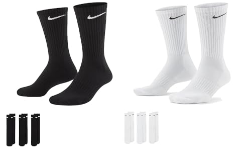 Nike Everyday Cush Socks Socken 3er Pack (as3, numeric, numeric_38, numeric_42, regular, regular, white)