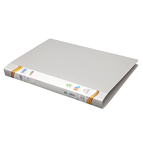 Image of Solo 2-D A4 Ring Binder File Folder - Pack of 2| Office Document Organizer with Inside Pocket, Presentation Display Plastic File for Certificates, Portfolio, Papers & Projects