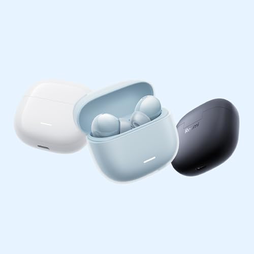 XIAOMI Redmi Buds 6 Lite - Casque sans Fil Bluetooth，ecouteurs Bluetooth Intra-auriculaire, Conducteurs 12.4 mm, 40 DB d'annulation Active du Bruit, jusqu'à 38 Heures d'autonomie, 4 réglages EQ,Blanc