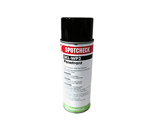 Magnaflux 01-5190-78 Red/Violet Spotcheck SKL-WP2 Water Washable Penetrant, 16 fl. oz. Aerosol (Pack of 12)