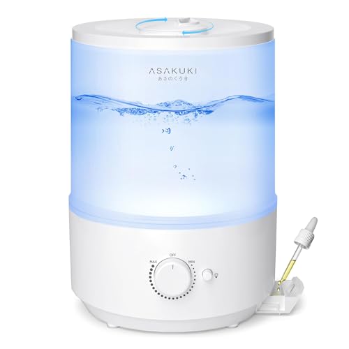 ASAKUKI 3L Top Fill Cool Mist Air Humidifiers Humidifiers for Bedroom Home