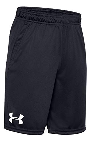 Under Armour Boy's Shorts (Black/Black/White, Small)