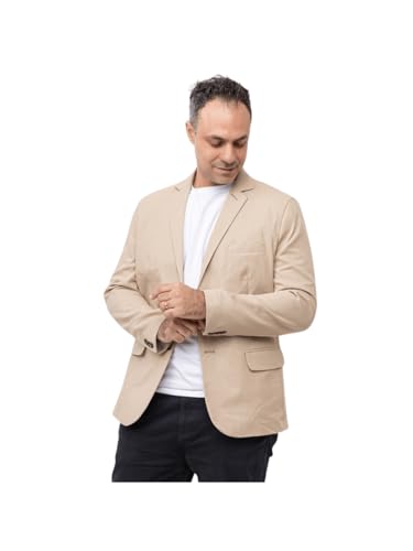 Blazer Masculino Linho Sofisticado Empório Colombo - Cáqui - 52