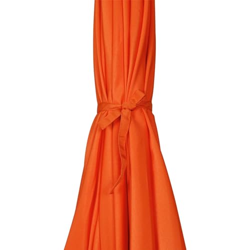 Image of Blissun 7.5 ft Patio Umbrella, Yard Umbrella, Outdoor Market Umbrella with Push Button Tilt Crank, Orange