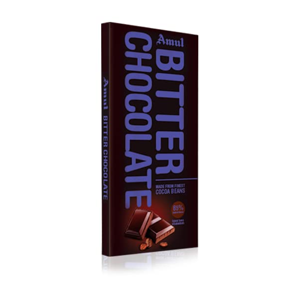 Image of Amul Bitter 75% Chocolate, 125Gm. (Pack of 2)