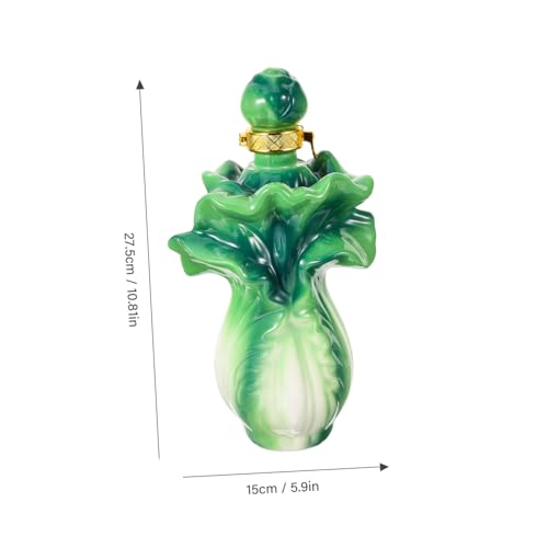 Bocal à vin en céramique artisanale de 500g forme chou chinois - 3
