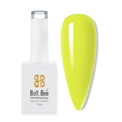 Image of Bolt Bee Neon Color Gel Nail Polish Soak Off UV Gel DIY at Home Manicure Salon Nail Art (33, 15ml)