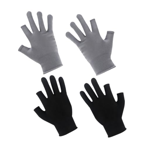 GALPADA Men's Winter Cycling Gloves Gloves Anti-Slip Wear-Resistant Comfortable Nylon 2 Pairs