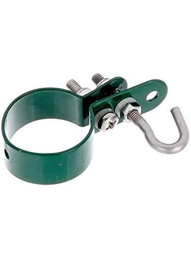 Preisvergleich Produktbild Alberts 655617 Schelle für Geflechtspannstäbe / verzinkt, grün kunststoffbeschichtet / Schellen-Ø 42 mm