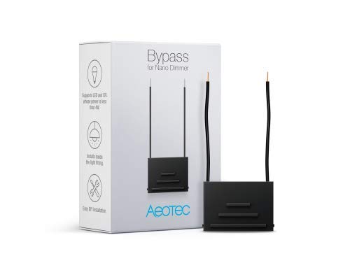 Aeotec Bypass pour Nano variateur, résistance de charge et charge factice pour gradateur, variateur Triac pour résoudre des problèmes de sfarfallio de la lumière Cover
