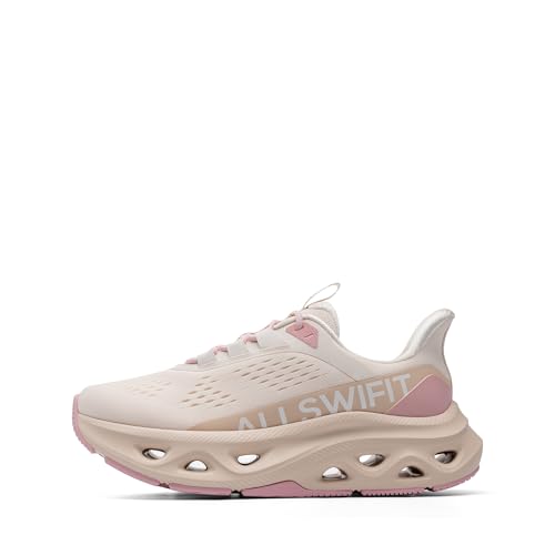 ALLSWIFIT Women's Slip On Cushioned Walking Fashion Sneaker,Light Pink,8 - image 3