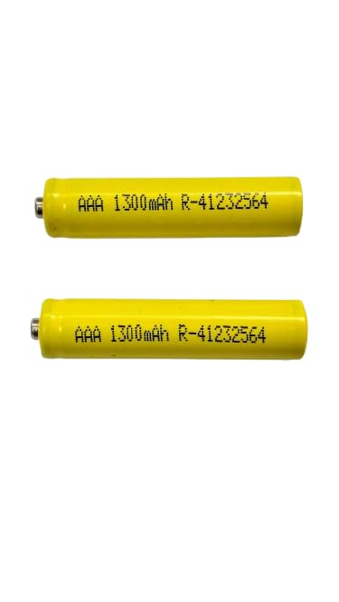 AAA Rechargeable NI-MH Batteries, 1300mAh (Full Capacity), 1.2V, Pack of 2-image-48
