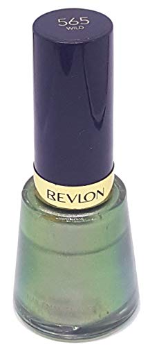 Image of Revlon Nail Enamel, Chip Resistant Nail Polish, Glossy Shine Finish, in Blue /Green, 565 Wild, 0.5 oz