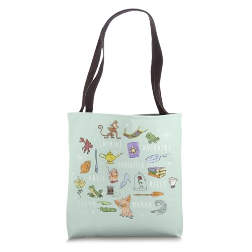 Tote bag Disney Princess vert pâle le compagnon idéal pour vos sorties