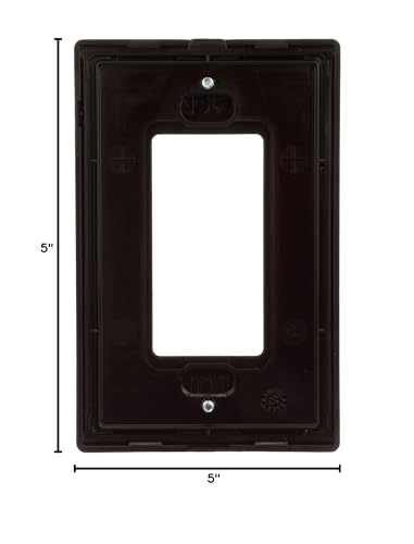 Image of Eaton PJS26RB-SP-L Designer 1-Gang Screwless Wallplate, Oil Rubbed Bronze