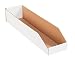 Aviditi BINMT424 Corrugated Open Top Bin Box, 24" Length x 4" Width x 4-1/2" Height, Oyster White (Bundle of 50)