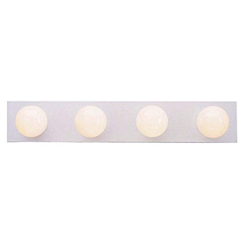 Westinghouse Lighting 6659500 Traditional Four-Light Indoor Vanity Light Fixture, White Finish