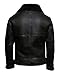 ADS Fashion Jackets Men's RAF B3 Aviator Sheepskin Leather Jacket with Fur Collar & Adjustable Waist Belt – Mens Bomber Jacket - Medium