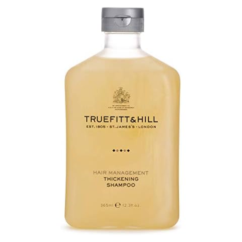 Truefitt & Hill Hair Management - Thickening Shampoo - Natural Milk and Wheat Protein to Strengthen and Volumize Hair Follicles, Ideal for Fine and Thinning Hair - 12.3 oz. Cover
