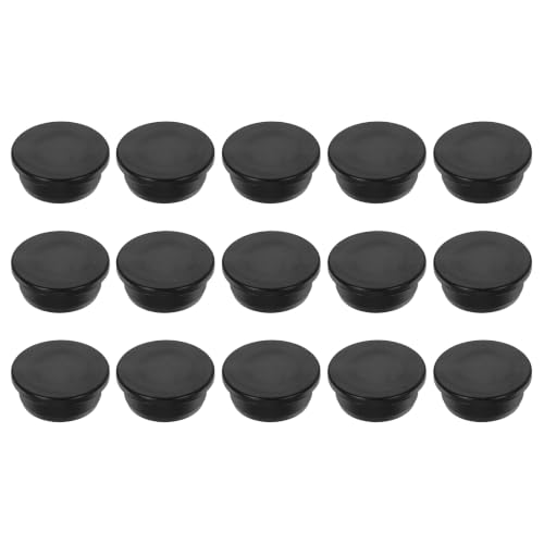 Image of MECCANIXITY 15pcs T-Shaped Silicone Plugs 34.8mm 1-3 /8 Inch Dia, Black | Snap in Plug Hole Seal Cover Round Rubber Stopper for 33.5-34.8mm Holes Kitchen Rubber Bulkheads Waterproof Sealing