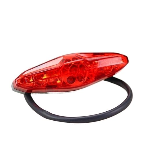 Feu stop arrière moto haute visibilité avec support de plaque Chopper