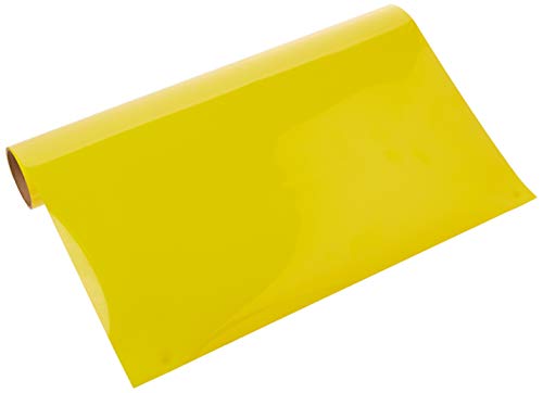 Image of Cricut Everyday Iron On - Yellow, 2ft Roll (12'x24') - HTV Heat Transfer Vinyl for Shirts, Apparel, Hats & More - Compatible with Maker & Explore Machines