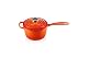 Le Creuset Signature Stielkasserolle aus Gusseisen, Ofenrot