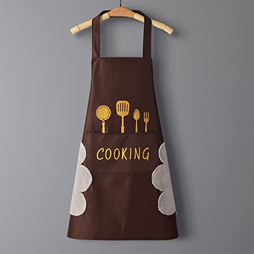 Image of FancyDressWale Waterproof Kitchen aprons for women and men with big Pocket and creative hand wipping
