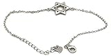 1 x Armkette mit Anhänger 925 Sterlingsilber Silber Anhänger DAVIDSTERN Hexagramm Charm Kette 30x30mm