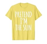 Lazy Funny Halloween Costume Shirt - Sun Solar System Space