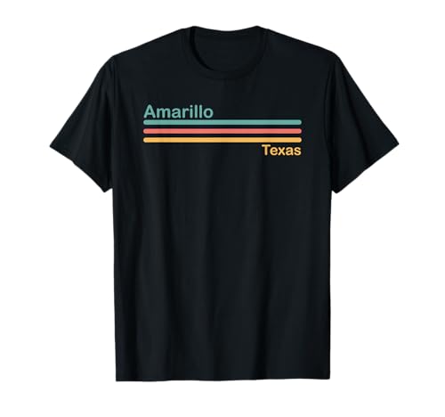 Retro Amarillo Texas Camiseta