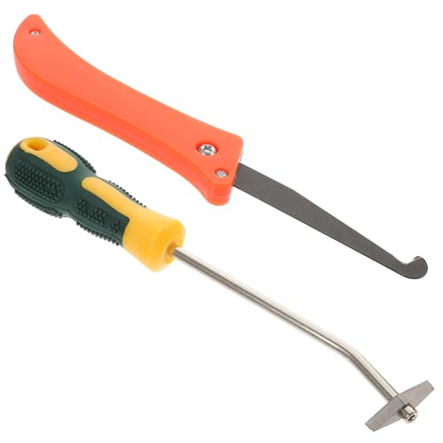 VALICLUD Herramienta de Calafateo 2 Piezas Mango Ergonómico y Punta de Acero Tungsteno Limpiador y Removedor de Lechada para Juntas Adecuado para Detalles y Limpieza en Color Aleatorio