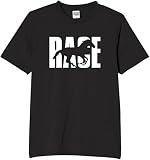 [オリメイク] RACE 競馬 tシャツ おもしろ 面白tシャツ 文字 ブラック Lサイズ