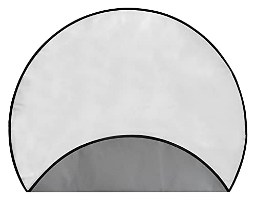 FiNeWaY Protector redondo de 96.5 cm para hoguera al aire libre, ignífugo, parrilla para barbacoa, protección contra el deflector de calor, hierba, hogueras para daños por incendios por calor Cover