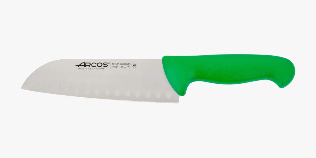 Arcos Cuchillo Chef con Hoja Acero Inoxidable Nitrum 200 mm. Cuchillo Cocina Profesional multipropósito. Mango ergonómico Polipropileno. Serie 2900. Color Negro. — view 47