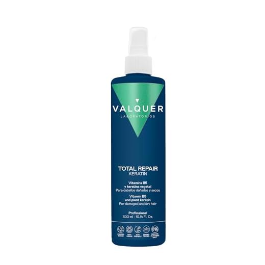 Válquer Profesional Keratina Pura para el Cabello Total Repair, Cabellos Dañados, Sin Sulfatos, Sin Siliconas, Sin Sal, Reparacion Cabello, Efecto Exprés