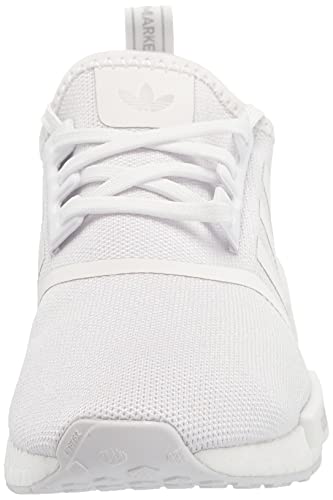 Adidas Originals Nmd_R1 Primeknit Skate Shoe, White/White/Grey, 6.5 Us Unisex Big Kid #TOP30