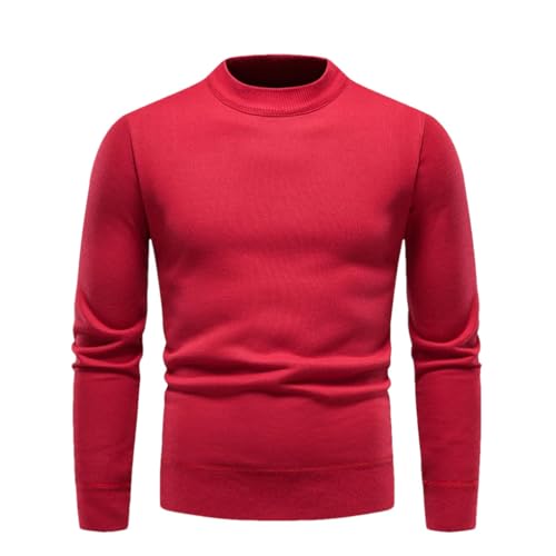 Solid Color Casual Simple Classic Slim Fit Warm Men's Sweater