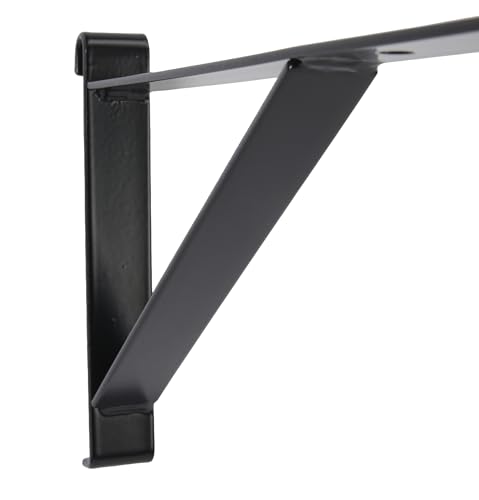 Sswbasics 40532-3 12 Inch Black Contemporary Shelf Bracket thumb #2