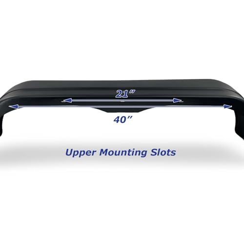 (2) Sturdy Built Black Plastic Tandem Axle Boat Trailer Fenders 9 1/2 in x 61 in x 15 in, 26971-2