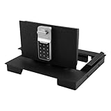 Center Console Gun Safe Vault - Console Armrest Lockbox Compatible with Ford F250 Super Duty Accessories 2023-2025, Anti-Theft Security Console Box with Electronic Keypad Lock
