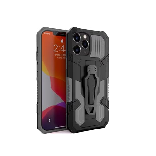 FERLAN Hülle Kompatibel mit Xiaomi Redmi 4A, Stoßfest Outdoor Handy Hülle Militärstandard Schutzhülle Robust Stürzen Heavy Duty Gürtelclip Handyhülle, mit Ständer Hülle Cover- Grau
