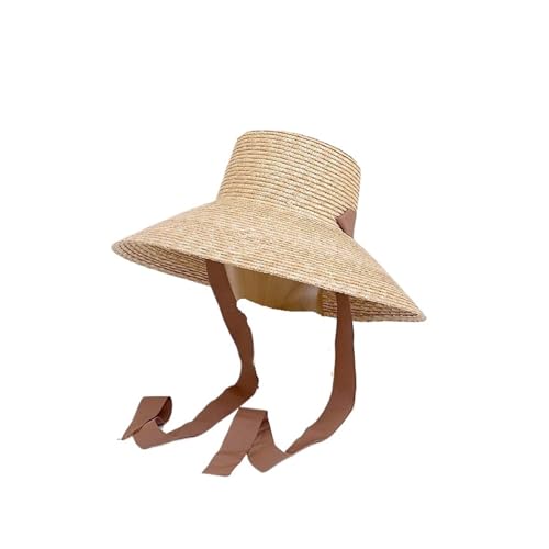 Chapeau de paille avec corde vent pour protéger le visage du soleil en vacances
