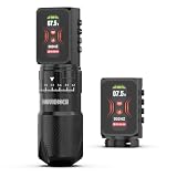 Wormhole 2 PCS 2,300mAh Battery Tattoo Gun Wireless Tattoo Machine, 7 Adjustable Strokes, Smart Display with 3 Working Modes, 3 Memory Slots, Timing Function for Lining & Shading & Permanent Makeup