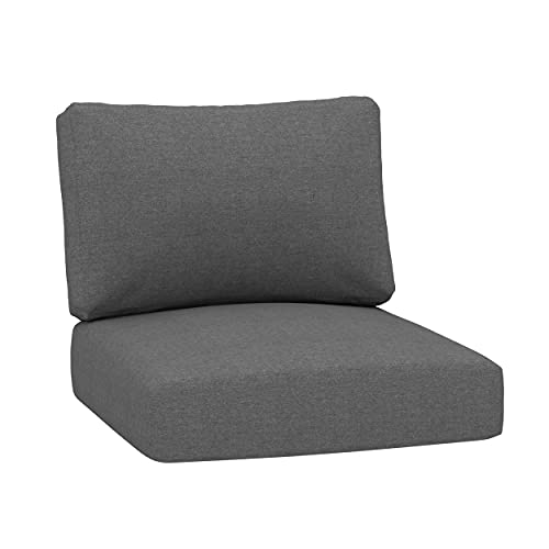 Creative Living Chair Outdoor Deep Seating Patio 24X24 Replacement Cushions, 1 Count (Pack Of 1), Grey #TOP4